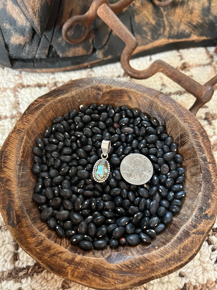 Number 8 Turquoise Pendant