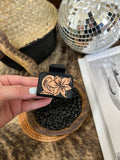 Small Floral Hand Tooled Hair Clip{3 Colors}