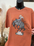 Jack-O-Bronc T-Shirt-Burnt Orange