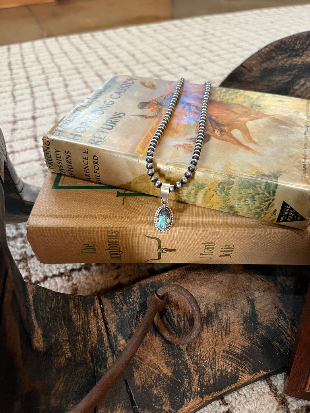 Number 8 Turquoise Pendant