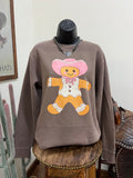 Pink Cowboy Gingerbread Crewneck