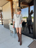 Too Comfy Romper-Oatmeal