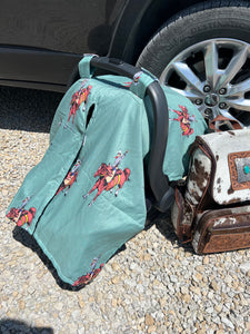 Wild Cowboy Car Seat Cover