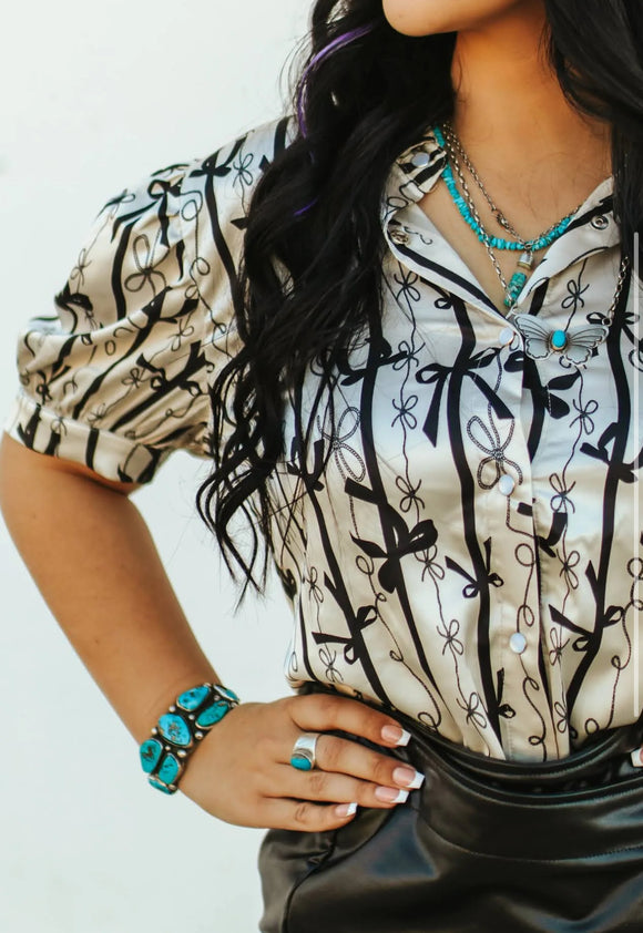 Rustic Ribbons Top