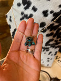 The Colter Necklace-White Buffalo/Turquoise