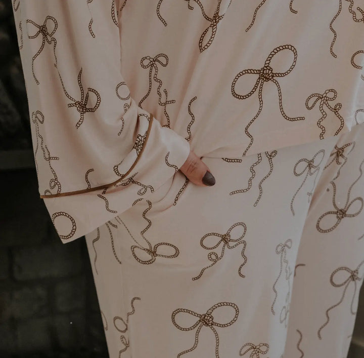 Bow Rope Bamboo Adult Jammies