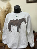 Roan Pony Crewneck- Ash