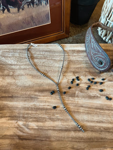 Lariat Navajo Pearl Necklace-16”