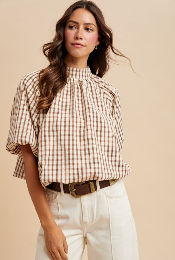 Huntington Plaid Top