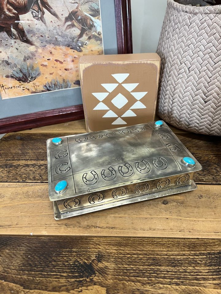 Horse Shoe Stamped Jewelry Box