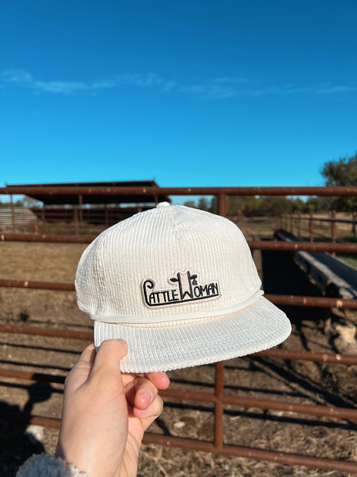Cattle Woman Corduroy Trucker Hat
