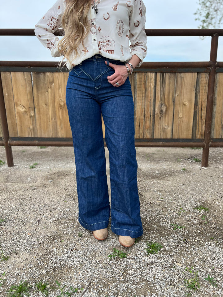 Ariat: Westie Yoke Wide Leg Jeans