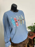 Cinches Crewneck-Shy Blue