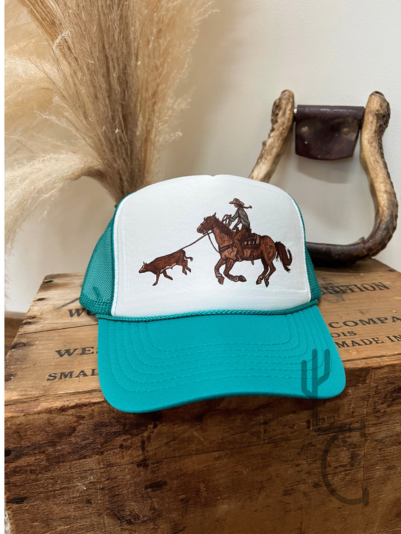 Cowgirls Rule Two Tone Trucker Hat