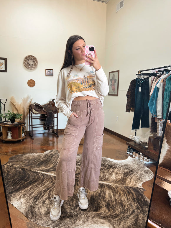 Expresso Acid Wash Pants