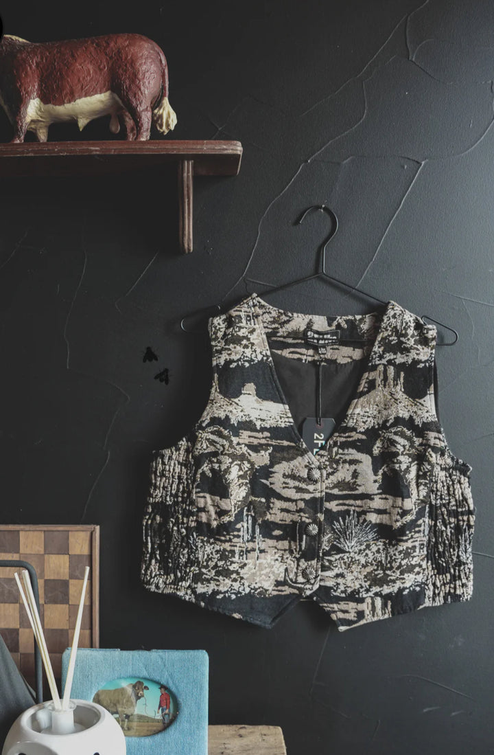 Western Tapestry Vest