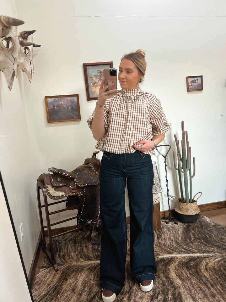 Huntington Plaid Top