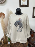 Jack-O-Bronc Crewneck-Sand