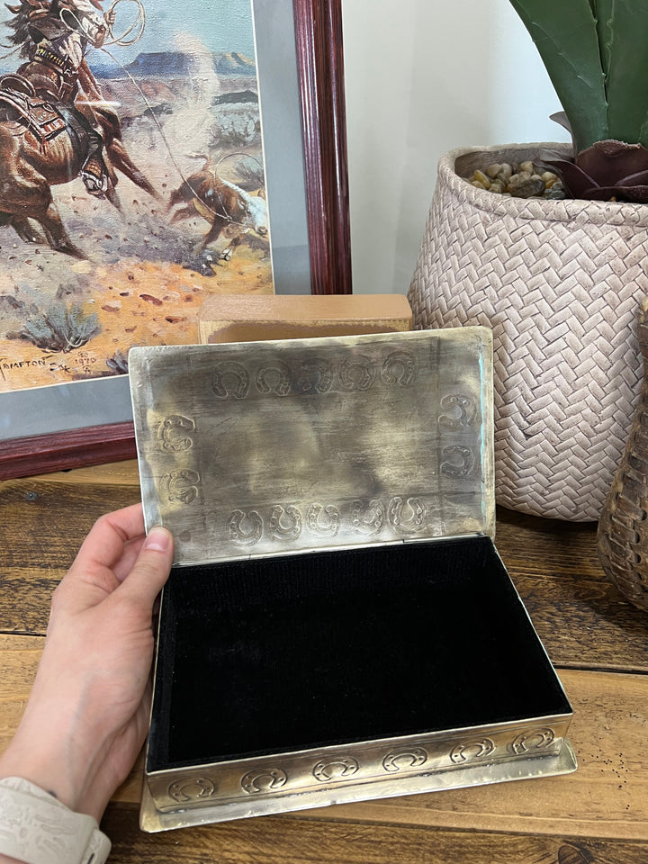Horse Shoe Stamped Jewelry Box
