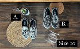 Utah Cowhide Slip Ons- S+P