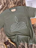 Boot Stitch T-Shirt-Olive