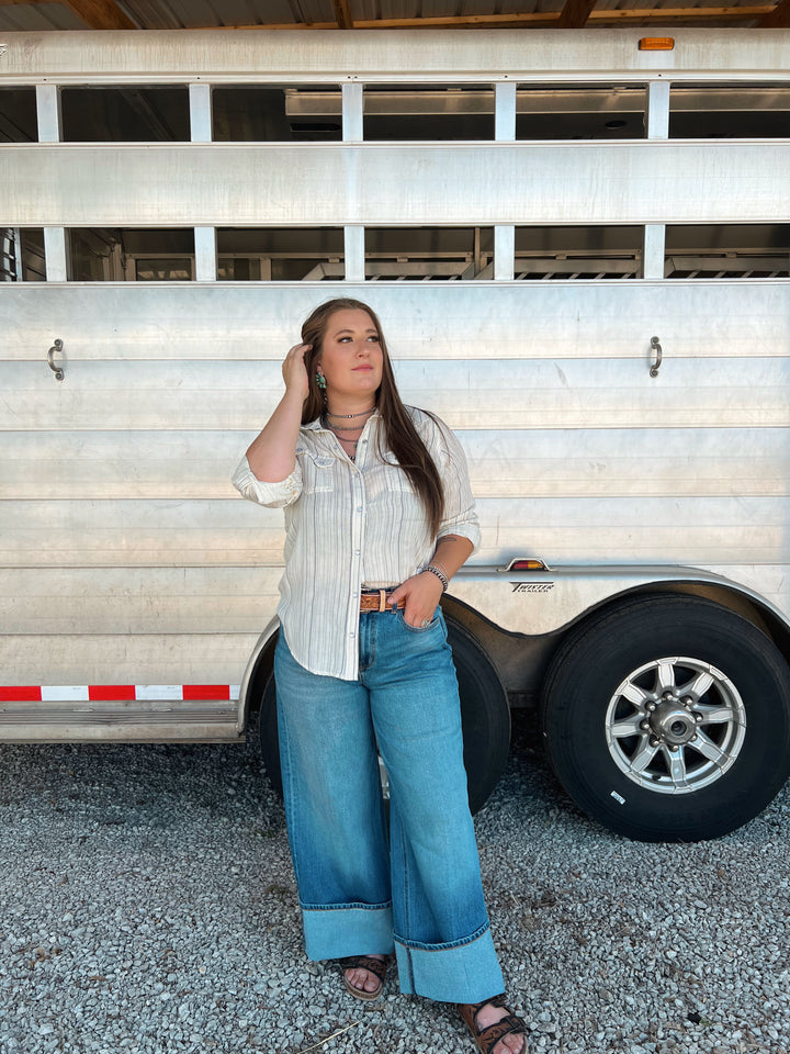 Bingham Stripe Button-Up