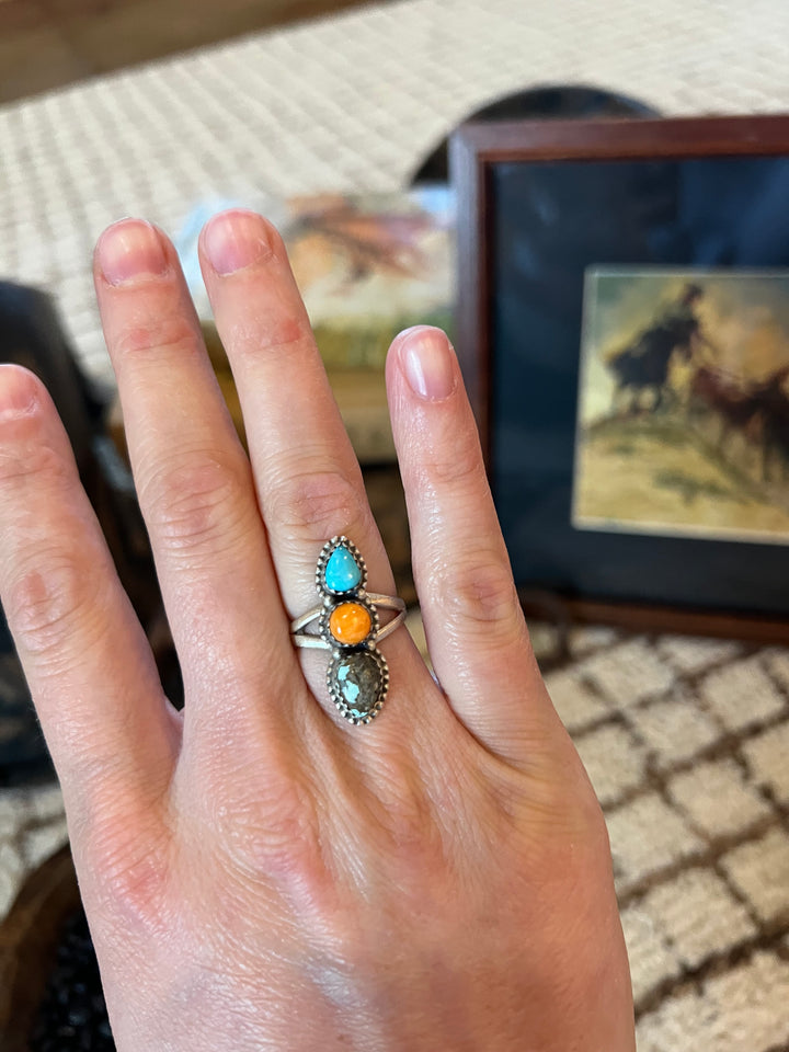 Multi Stone Ring-SIZE 6