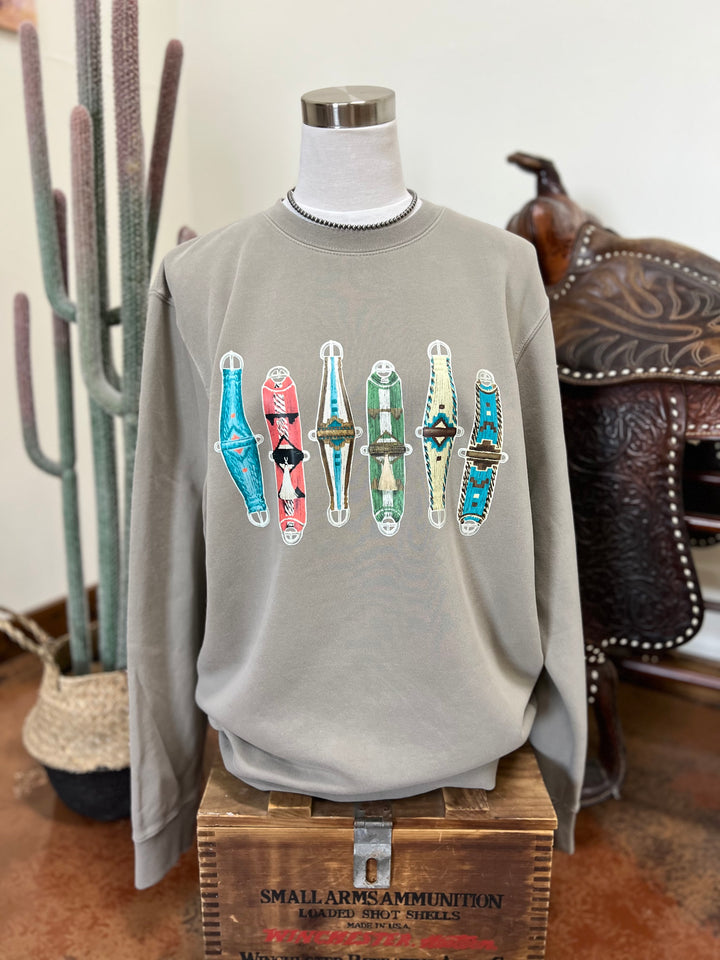 Cinch Em’ Crewneck-Concrete
