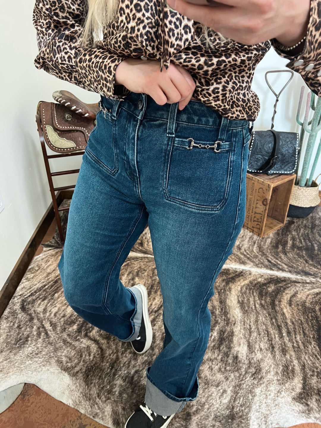 Snaffle Bit Trouser Wide Leg Jeans