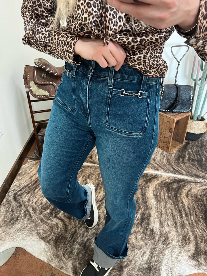 Snaffle Bit Trouser Wide Leg Jeans