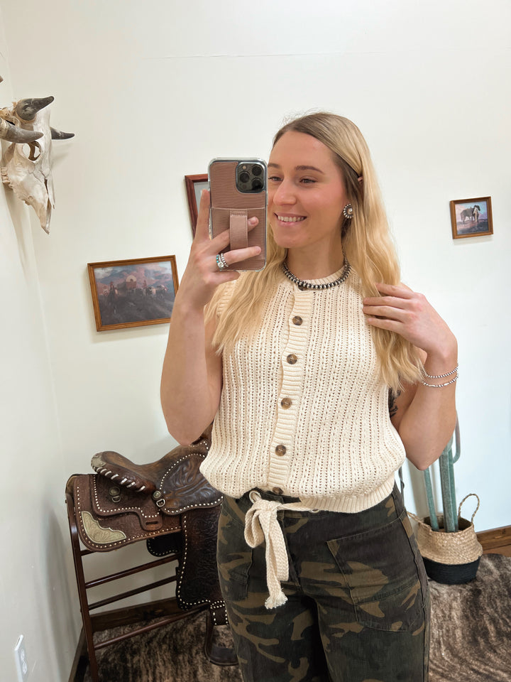 Button-Up Sweater Vest