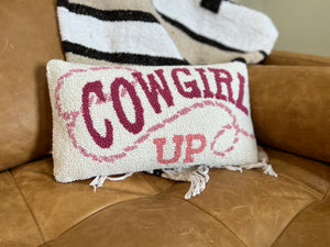 Cowgirl Up Hook Pillow