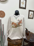 Wild Cow Catcher Crewneck-Natural