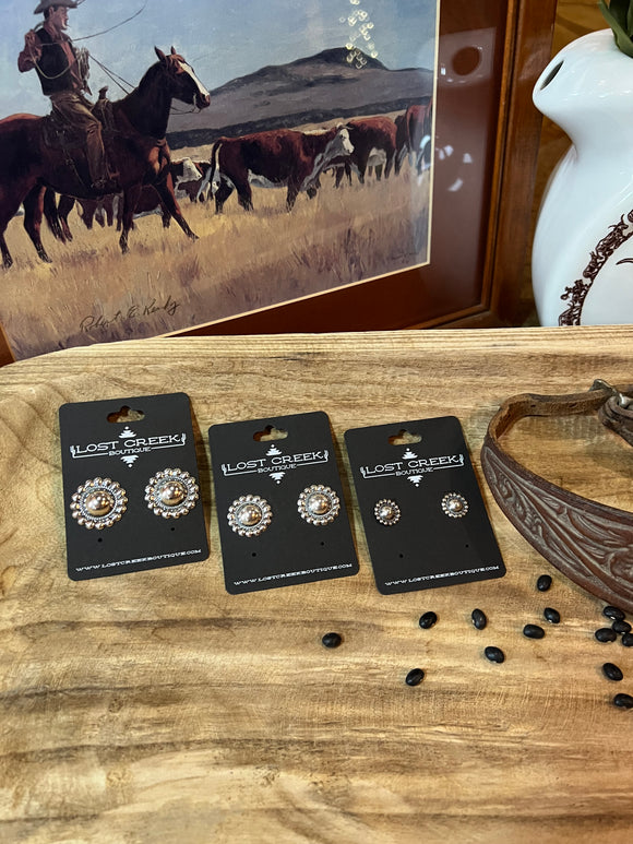 The Denton Concho Earrings{3 Sizes}