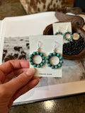 Circulo Turquoise Dangle Earrings