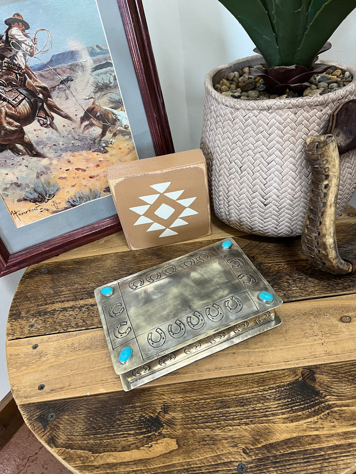 Horse Shoe Stamped Jewelry Box