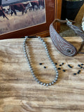 10mm Stamped Navajo Pearls-18”