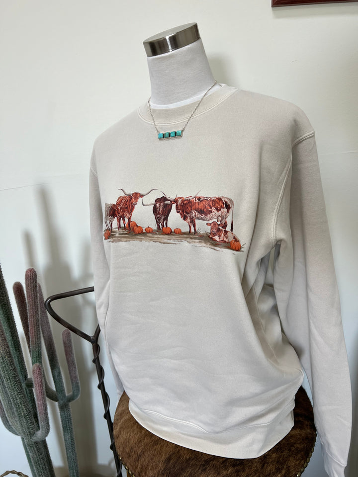 Longhorn Pumpkin Patch Crewneck