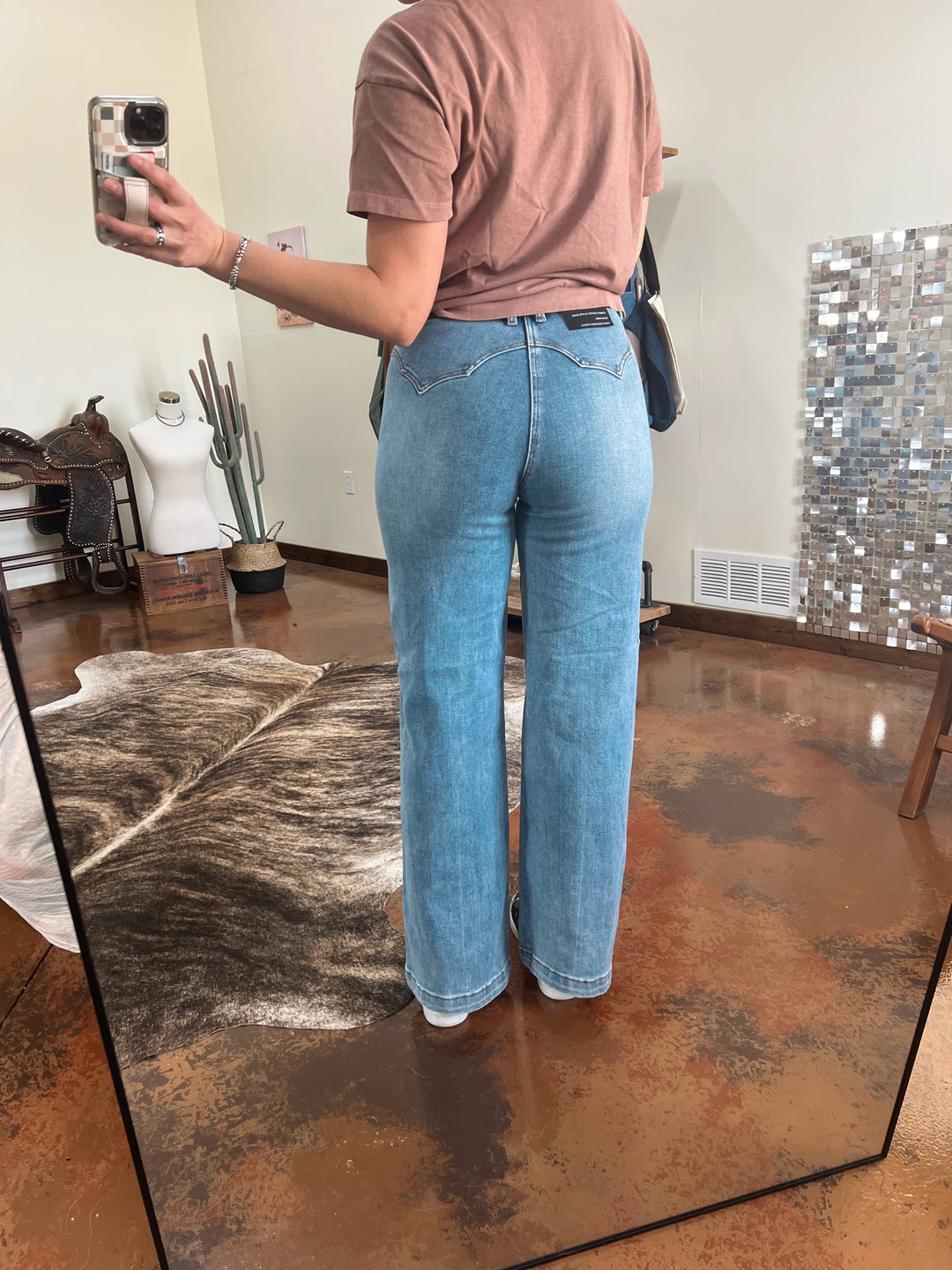 Coralie Western Wide Leg Jeans