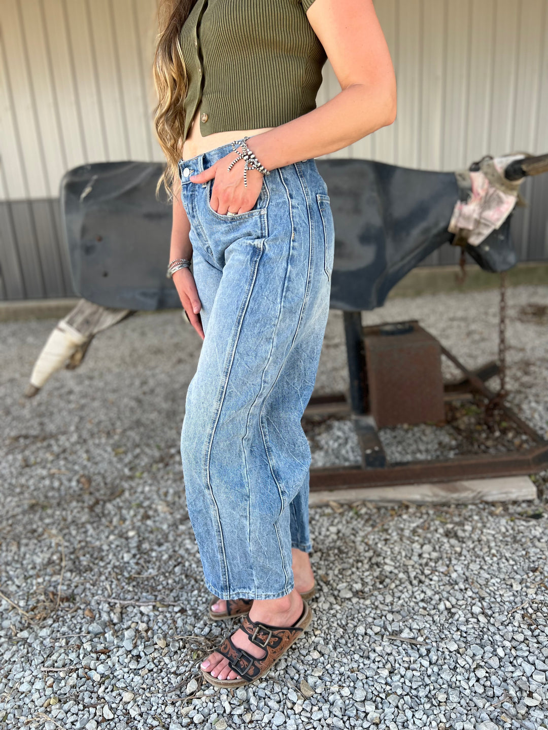 Davie Barrel Jeans