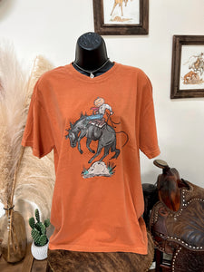 Jack-O-Bronc T-Shirt-Burnt Orange