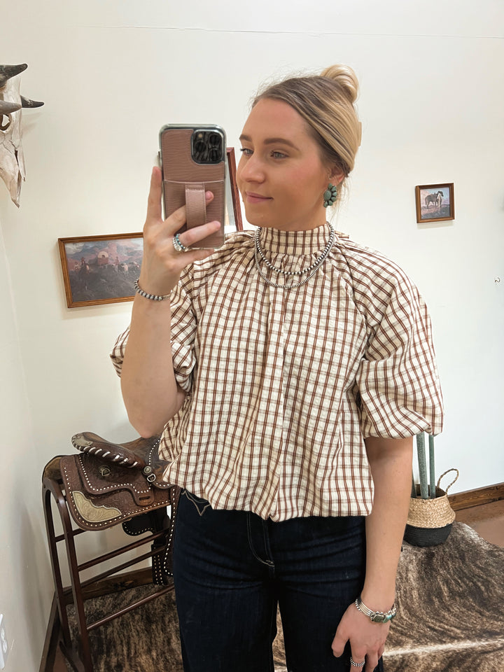 Huntington Plaid Top