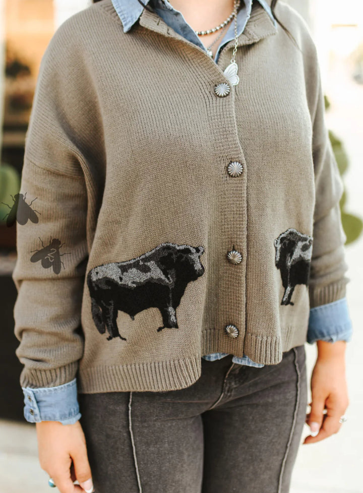 Ranch Royalty Cardigan-Angus