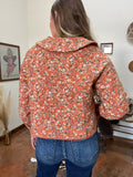 Floral Tie Quilted Jacket