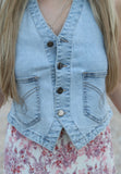 Stitched Denim Vest