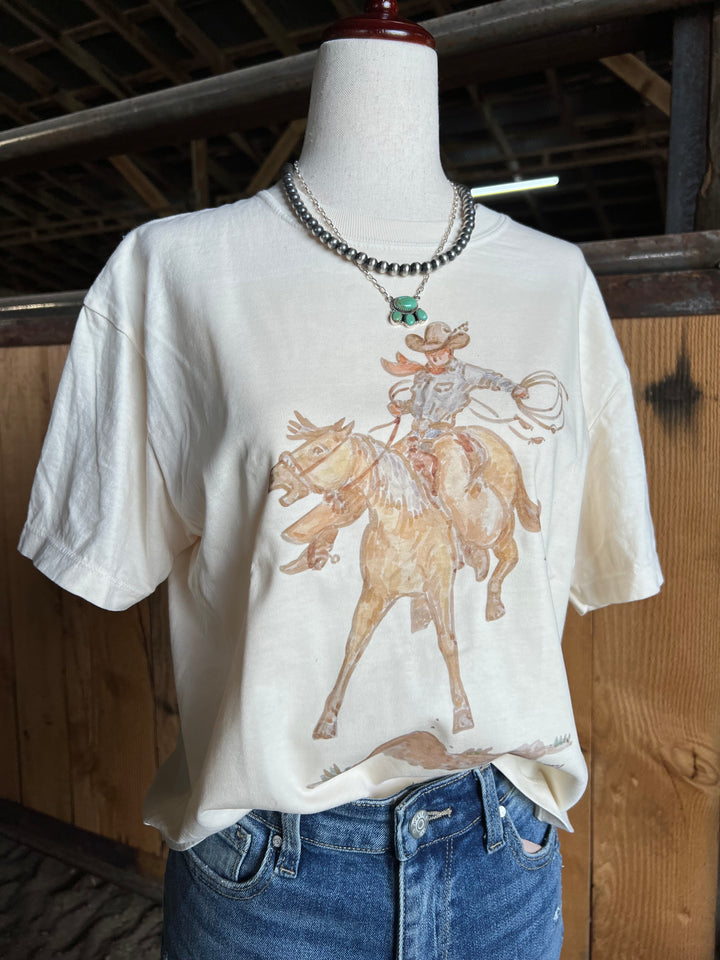 Wild One Bronc Box Tee