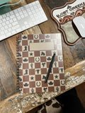 Checker Saddle Notebook