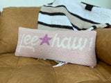 Pink Yee Haw Hook Pillow