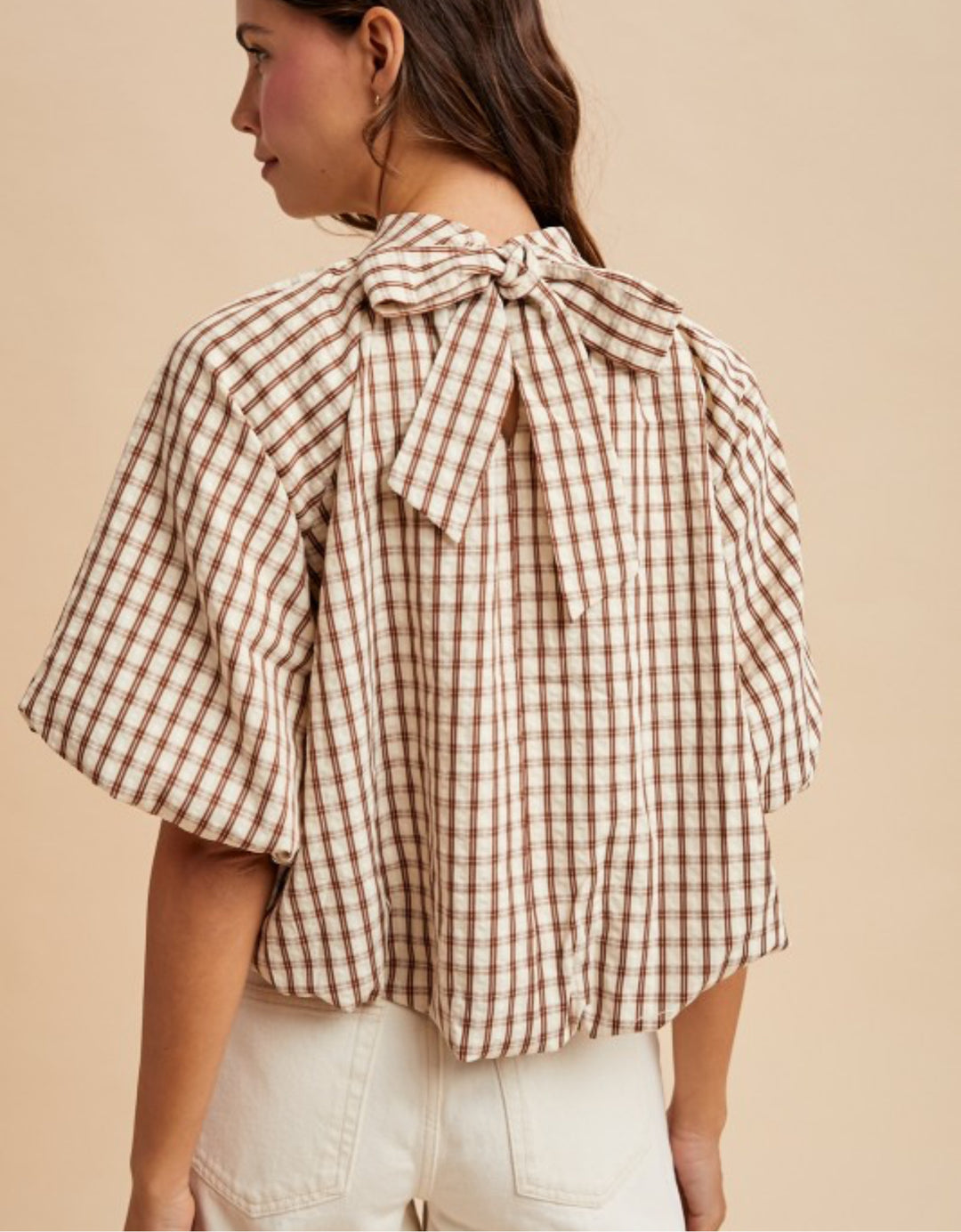 Huntington Plaid Top