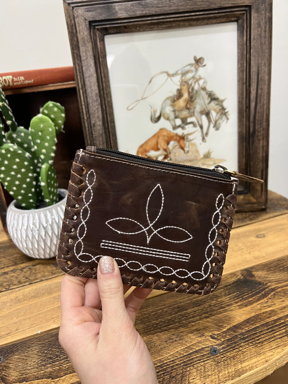 Boot Stitch Coin Purse